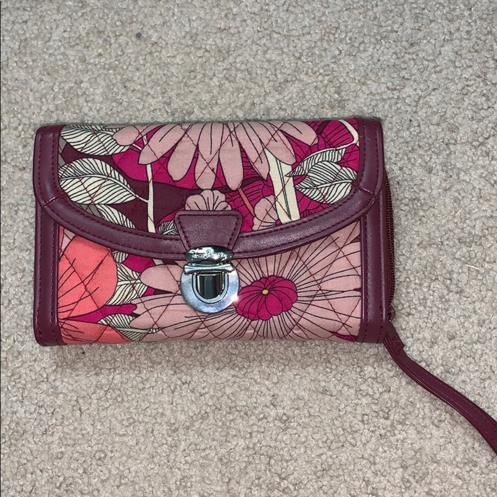 Vera Bradley Push Lock Wallet in Bohemian Blooms